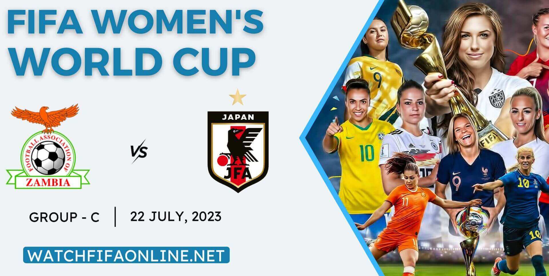 Zambia Vs Japan Live Stream 2023 - FIFA Womens WC